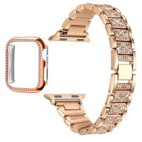 For Band Series 6 5 4 3 2 1 Women Lady Diamond Band Strap for 6 44MM 40MM 42MM 38MM Stainless Steel celet