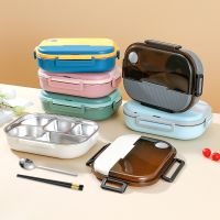 ☁❖✻ Lunch Box 304 Stainless Steel Kids And Adults Bento Lunchbox Food Storage Containers Kawaii Portable Thermal Bag Picnic Cutlery