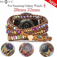 22mm 20mm Bohemian Watch Strap For Galaxy Watch 4 Strap 44mm women gemstone bracelet For Huawei Amazfit GTS 2 3 Pro GTR gt2pro