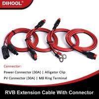 【CW】✧  2.5mm² Extension Cable with ConnectorSolar PV MCM8 terminalCrocodile clips 30A 600V Battery Extended wire