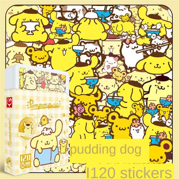 zakka-cod-sanrio-สติ๊กเกอร์120หยกแขวนสุนัข-parchia-สติ๊กเกอร์กันน้ำลายการ์ตูน