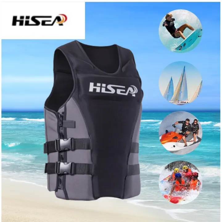 HISEA Professional Life Jacket Adult Neoprene Life Vest Men Vest Pool