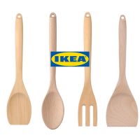 ช้อน ช้อนไม้ ส้อม ส้อมไม้ ตะหลิว ตะหลิวไม้ ช้อนเสิร์ฟ ikea RÖRT มินิมอล