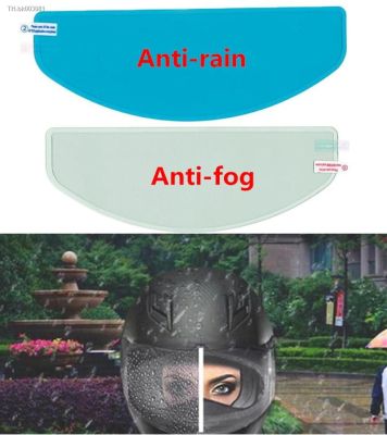 ▨☃ Universal Motorcycle Helmet Clear Rainproof Film Anti Rain Anti-Fog Patch Moto Racing Helmets Accessories