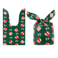 25pcs Santa Candy Gift Bag Merry Christmas Decorations for Home New Year 2021 Noel Kids Presents Packing Pouch Navidad Natal