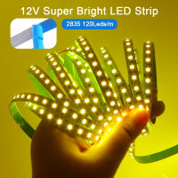 ใหม่ LED สีเหลืองมะนาว Light Strip Super Bright 2835 5050 12V DC 5M หลอดไฟ LED แบบยืดหยุ่น60LED M 120LED M เทปกาว Home Decor