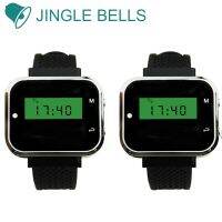 JINGLE BELLS CTW05 2 Pcs Of Watch Pager Receivers Wireless Calling System For Restaurant Waiter,Hotel Cafe Bar 433MHz