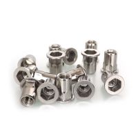 Limited Time Discounts 50Pcs/Lot Stainless Steel Through Hole Semi Hex Rivet Nut Riveted Nuts M3 M4 M5 M6