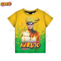 เสื้อยืด Sharingan Akatsuki Uzumaki Naruto ซัมเมอร์เสื้อยืดเสื้อยืดคอกลมลาย Kurama ขนาดใหญ่คอสเพลย์ Uchiha Sasuke สำหรับผู้ชายเสื้อนอก S