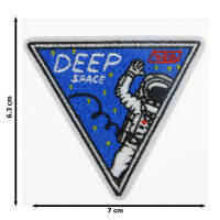 JPatch - Deep Space USA มนุษย์อวกาศ สำรวจดวงจันทร์ สำรวจอวกาศ องศ์กรนาซ่า (NASA) ดวงดาว  ตัวรีดติดเสื้อ อาร์มรีด อาร์มปัก มีกาวในตัว การ์ตูนสุดน่ารัก งาน DIY Embroidered Iron/Sew on Patches