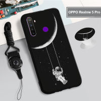 สำหรับ OPPO Realme 5 Pro/realme Q/realme 7 /Realme NARZO 20PRO/Realme7(5G)/Realme 7i /Realme C17 /Realme C15เคสซิลิโคนอ่อนนุ่มพร้อมแหวนและเชือก