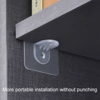 Punch-free Shelf Support Hooks Sticker Punch-free Layered Partition Bracket Paste Screw Hook Triangle Bracket Support Shelf Hook