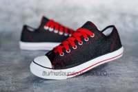 SIZE37-45 รองเท้ายี่ห้อLEO สไตส์Converse รองเท้าผ้าใบรุ่น955 สียีน/เชือกแดง