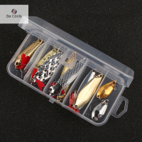 Be Cools 10pcs Fishing Metal Spoon Lure Kit ชุดทองเงินเหยื่อล่อล่อล่อเหยื่อ