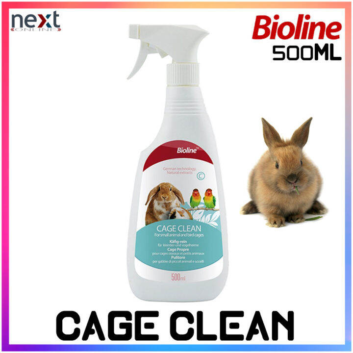 Bioline Pet Cage Cleaner Spray 500ml Cage Clean Habitat Deodorizer