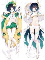 Dakimakura венти Genshin-Impact Body Pillow Case dakimakura anime Pillow Cover обнимашка Home Bedding