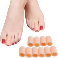 ☍△▪ 10pcs Silicone Toe Tube Corn Blisters Callus Care Relief Pain Protector Gel Finger Toe Cover Bunion Hammer Toe Correction Brace