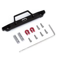 Metal Front Bumper RC Crawler Car Front Bumper with Hook for 1/24 Axial SCX24 90081 Upgrade Parts