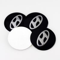 ใหม่อัพเกรด4PCS 56Mm Hyundai โลโก้ศูนย์ล้อรถ Hub ฝาครอบสติกเกอร์ Auto ยางตรารถยนต์ Decal yang are