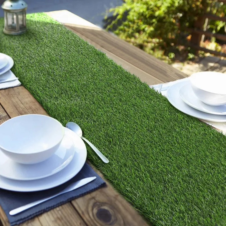 Artificial Grass Table Runners Carpet Roll Synthetic Grass Table Runner