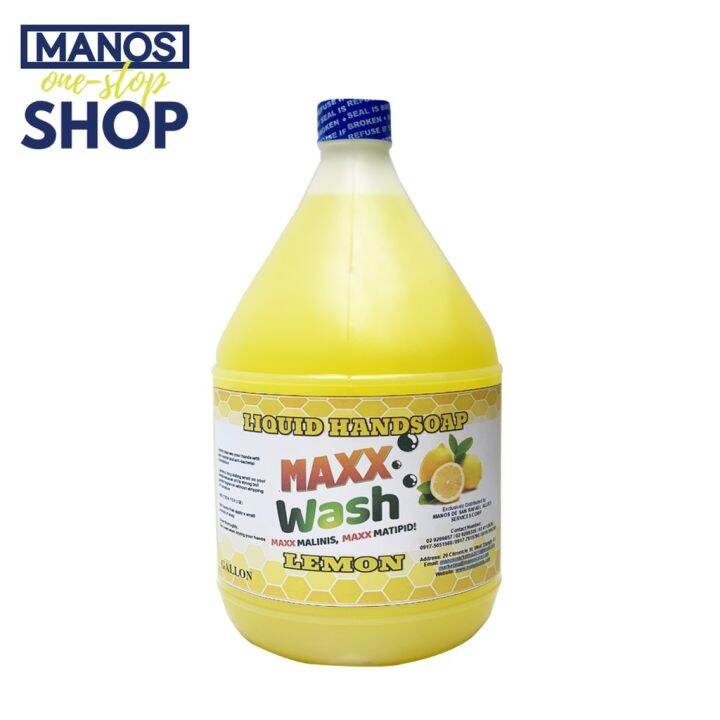 Maxx Wash Liquid Hand Soap (Gallon) (Green Apple / Lemon) Lazada PH