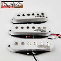 【cw】Wilkinson Electric Guitar Pickups Lic Vintage Single Coil Pickups for ST guitar White 1 set WOVShot