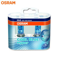 OSRAM H4 9003 HB2ฮาโลเจนไฟหน้ารถ5300K ของแท้12V 62193CBH Cool Blue Hyper สีขาว5560W (คู่)