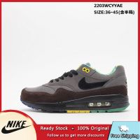 Hot Sale 【Original】 ΝΙΚΕ Ar* Maxx- 1 x Patta- Breathable Fashion Running Shoes Cushion Shock Absorption Men And Women Sports Shoes Black Grey