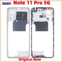 【☊HOT☊】 jiejiu65879742 เฟรมสำหรับ Xiaomi Redmi ตรงกลางทุกรุ่น Note 11 Pro 5G พร้อมปุ่มปรับระดับเสียงฝากรอบหน้าชิ้นส่วนของแชสซีขอบกลาง