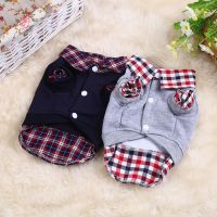 1pcs Leisure Plaid Pet Dog Clothes For Small Dogs Outfit POLO Shirt Dog Sweatshirt Puppy Pet Clothing Chihuahua Coat Pet Clothes Clothing Shoes Access