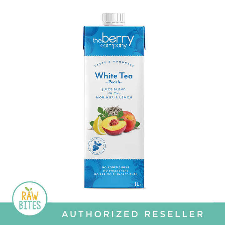 The Berry Company No Sugar Added White Tea & Peach Juice 1L (Vegan