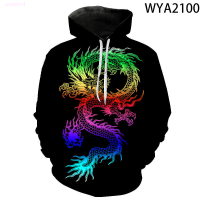 New Spring And Fall 3D Printed Sweatshirts Dragon Men Women Children Fashion Hoodies Pullover Long Sleeve Streetwear Boy Girl Kidstrend