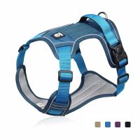 【jw】✜❆ Dog Harness No Pull Reflective Breathable Chest Walking Training dog supplies