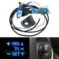 พร้อมไฟ LED สีฟ้า Cruise Control Switch พร้อมฝาครอบ45186-30180-C0 84632-34017 84632-34011สำหรับ Toyota Land Cruiser 2018 2019