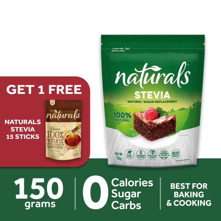 NATURALS STEVIA 1 pack x 150g with Naturals Stevia 15s FREE, 100