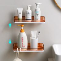 Wall Plastic Bathroom Shelves Shower Corner Shelf Cosmetic Shampoo Organizer Triangular Hanging Hook Kitchen Toilet Storage Rack Bathroom Counter Stor