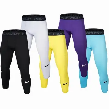 Men's Sports Tight Pants Cycling Compression Running Cropped One
