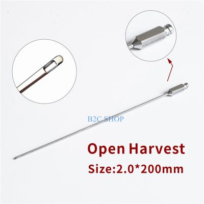 Liposuction Cannula Fat Transfer Needle For Beauty Liposuction Cannulas Open V-Dissector Harvest Cannula Stainless Steel