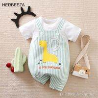 ♦﹍ Cartoon Baby para recém-nascido Boy Jumpsuit Romper Macacão Toddler Clothing Masculino 2 cores