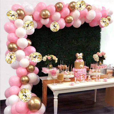 Macaron Latex Balloons Gold Balloons Birthday Wedding Party Decoration Party Supplies Interior Decoration