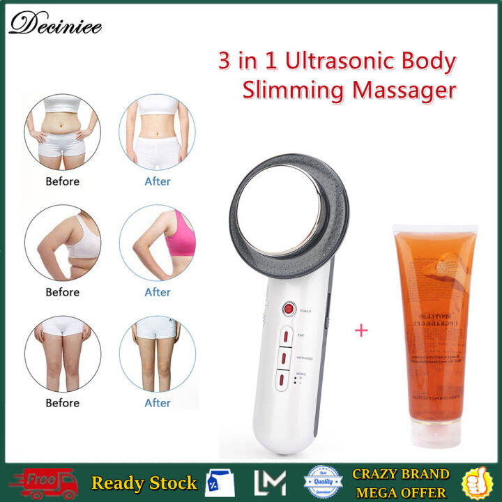 3 In 1 Ems Infrared Ultrasonic Body Slimming Massager Device Ultrasound Loss Weight Fat Burner