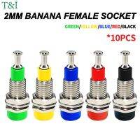 10PCS 2mm Banana Female Socket Jack with Insulated Copper Wiring Terminal—Ideal for Panel Testing and Speaker Connections  Wires Leads Adapters