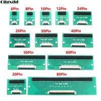 DIY FPC FFC Cable Connect Board 8 10 12 20 24 26 30 40 50 60 80 Pin 0.5mm Pitch Connector to 2.54 1.0mm Inch Pitch Through Hole