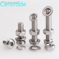 M5M6M8M10M12 stainless steel 304 round head hexagon socket head screw nut gasket spring pad set 10Pcs