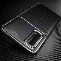 For Huawei P Smart 2021 2020 Carbon Fiber Case Soft Bumper Silicone Protective Cover For PSmart Z 2019 Y7A Y9A Y5P Y6P Y8P Y9 S