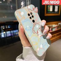 JIUMOO เคส20X การ์ตูนสำหรับ Huawei Mate 20 Mate 20 Pro Mate เคสโทรศัพท์กันกระแทกลายกระต่ายมินิมอลขอบด้านข้างกรอบสี่เหลี่ยมดั้งเดิมแบบนิ่มเคสป้องกันกล้องฝาหลังเต็ม