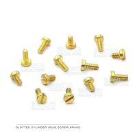 50pcs/lot DIN84 Brass cheese head slotted screw M1.2 M1.4 M1.6 M2 M2.5 M3