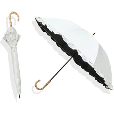 Parasol umbrella Ladies Long umbrella UV Cut 100 Shade -shielding heat -shielding ultra -lightweight UPF50+ parasol and umbrella 210t high -density water -repellent glass fiber x1