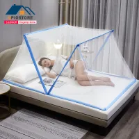 Qpio มุ้งพับเก็บได้ Bed mosquito net มุ้งกันยุง มุ้งพับผู้ใหญ่ ไม่ต้องประกอบ พับเก็บได้