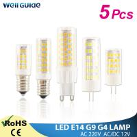 5PCS LED Lamp G9 G4 E14 Led Light LED Bulb 3W 7W 9W 10W 12W 220V AC/DC12V COB SMD 2835 LED Dimmable Ceramic Replace halogen lamp